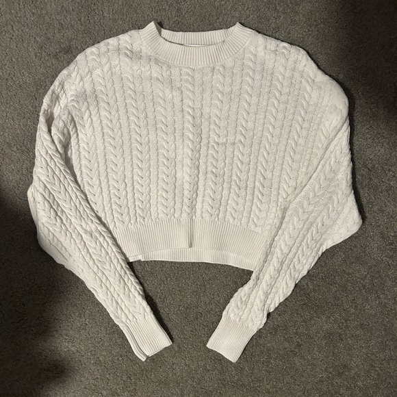 Altar'd State Sweaters - Altar'd State white Cable Knit Sweater